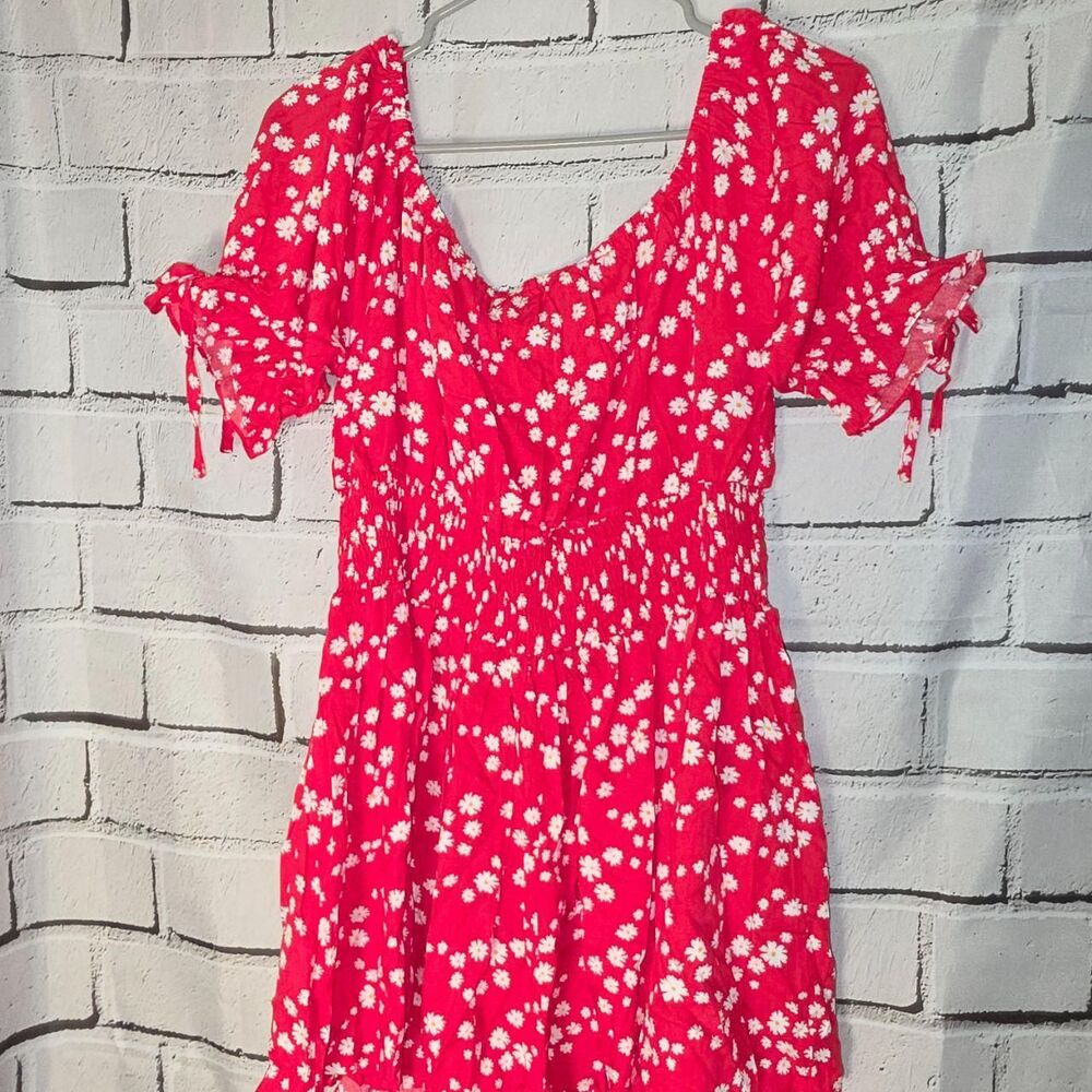 Unbranded Women's Red and Pink Playsuit-romper